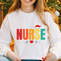 Infirmière Noël Père Noël Cute Coeur infirmière No