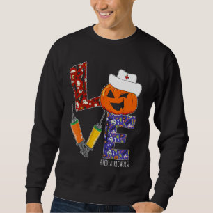 Sweatshirt Infirmière pédiatrique Love Infirmière Citrouille