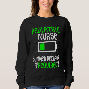 Sweatshirt Infirmière pédiatrique Recharge estivale Soins inf