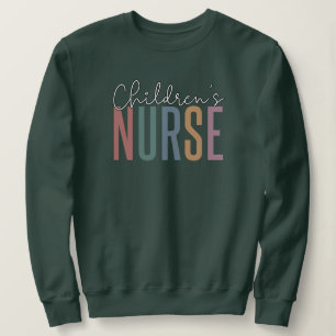 Sweatshirt Infirmière pour enfants Retro Infirmière pour en