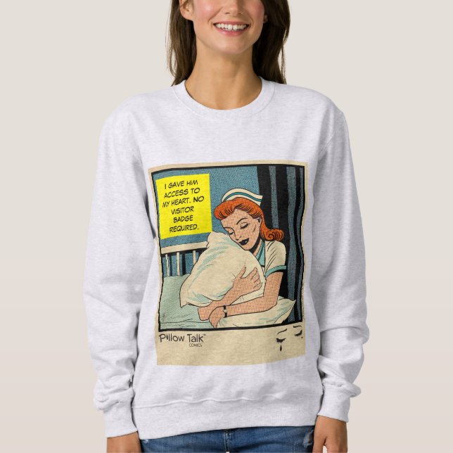 Sweatshirt Infirmière Rétro Romance Bande Dessinée Vintage :  (Devant)