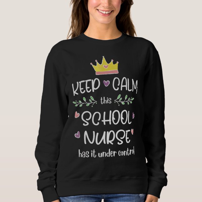 Sweatshirt Infirmière scolaire 5 (Devant)