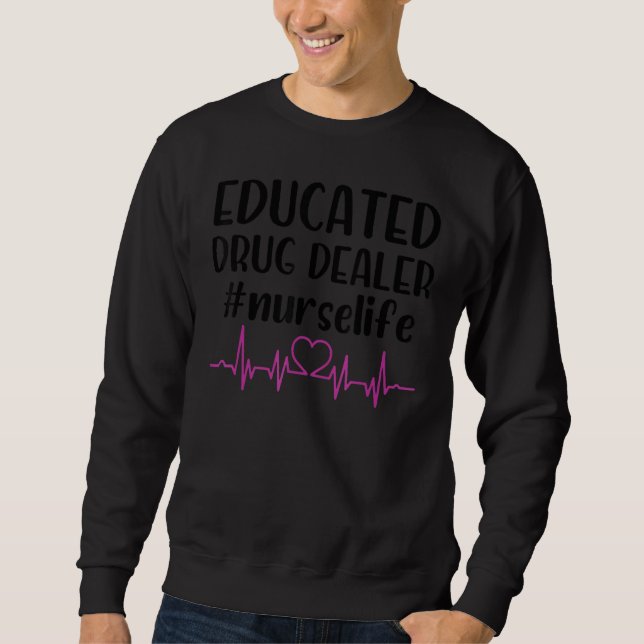 Sweatshirt Infirmière spécialisée dans la vente de médicament (Devant)
