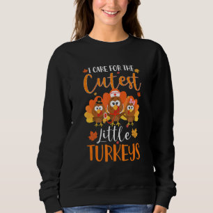 Sweatshirt Infirmière Turquie Thanksgiving Infirmière Fêtes N