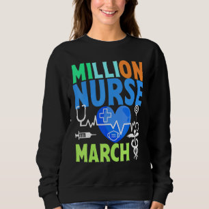 Sweatshirt Infirmières et infirmiers unis mars million Infirm