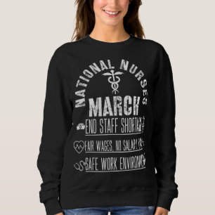 Sweatshirt Infirmières nationales unies Mars Million Infirmiè