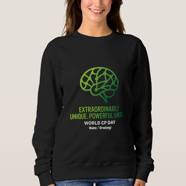 Sweatshirt Infirmité motrice cérébrale extraordinairement uni (Devant)