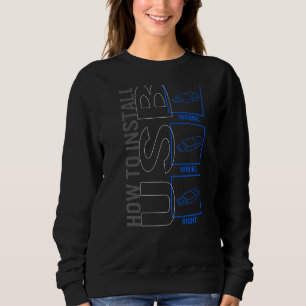 Sweatshirt Informaticien Comment installer le programmeur Usb
