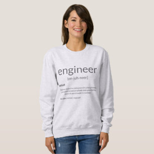 Sweatshirt Ingénieur-cadeau Collège Ingénieur majeur Définiti
