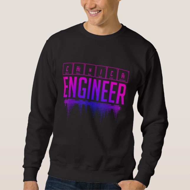 Sweatshirt Ingénieur chimiste Génie 24 (Devant)