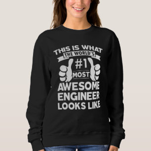 Sweatshirt Ingénieur Cool Certifié Awesome Ressemble À Employ