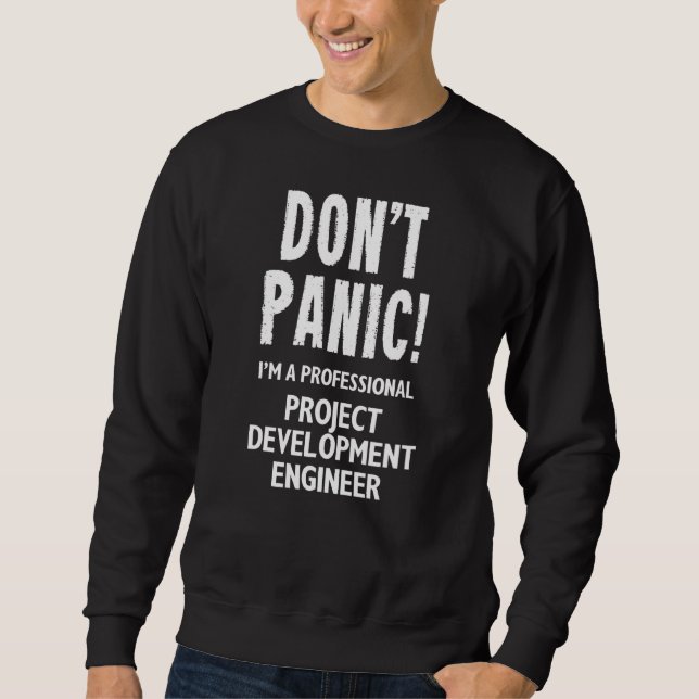 Sweatshirt Ingénieur de développement de projet (Devant)