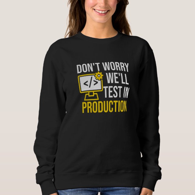 Sweatshirt Ingénieur de processus de développement logiciel C (Devant)