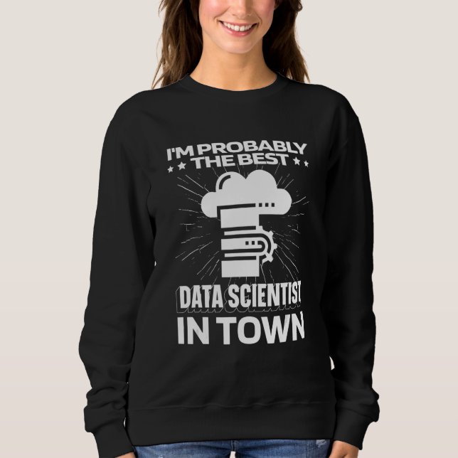 Sweatshirt Ingénieur de serveurs de scientifique de données C (Devant)