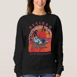 Sweatshirt Ingénieur de test logiciel retraité Retraite Vinta