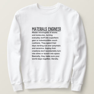Sweatshirt Ingénieur des matériaux