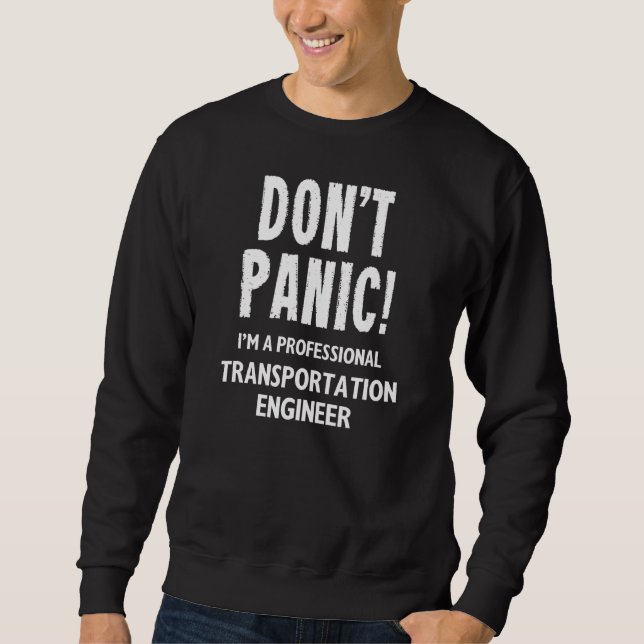 Sweatshirt Ingénieur en transport (Devant)