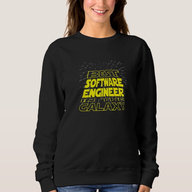 Sweatshirt Ingénieur logiciel  Cool Galaxy Job (Devant)