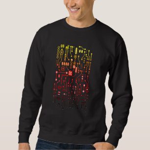 Sweatshirt Ingénieur Ordinateur Circuit Ingénieur Cpu Bi