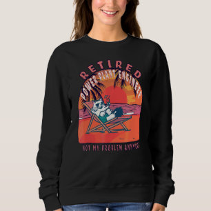 Sweatshirt Ingénieur Plante d'énergie à la retraite Vintage