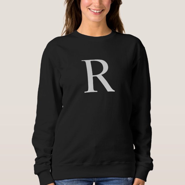 Sweatshirt initial personnalisé (Devant)