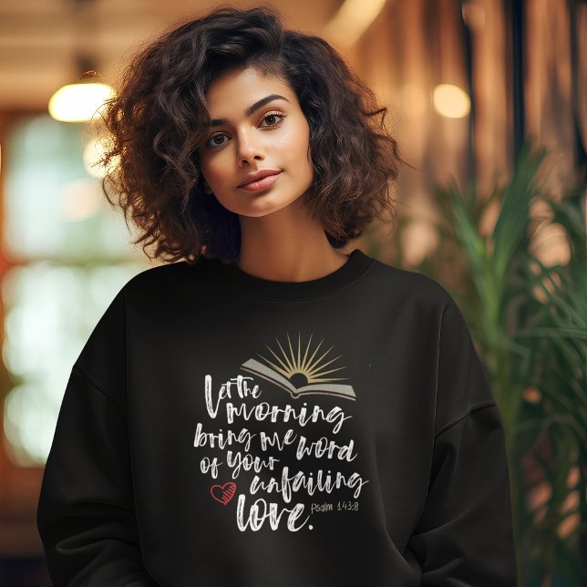 Sweatshirt INJUSTE AMOUR Bible Psaume Chrétienne Femme Noire (Créateur téléchargé)