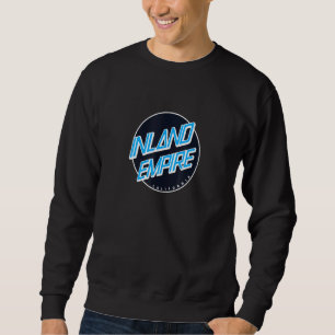 Sweatshirt Inland Empire California - Ca Skate Design Navy Wh