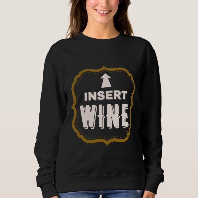 Sweatshirt Insérer le vin (Devant)