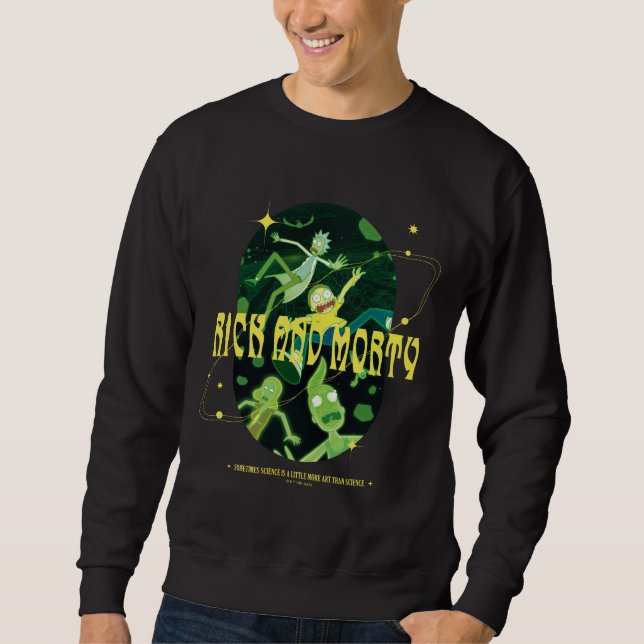 Sweatshirt Insigne de devis de décrochage de Rick et Morty (Devant)