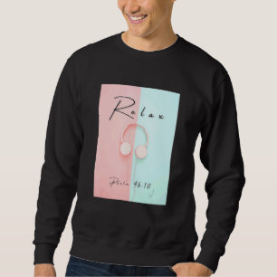 Sweatshirt Inspiration Graphique Relax Confort à manches cour