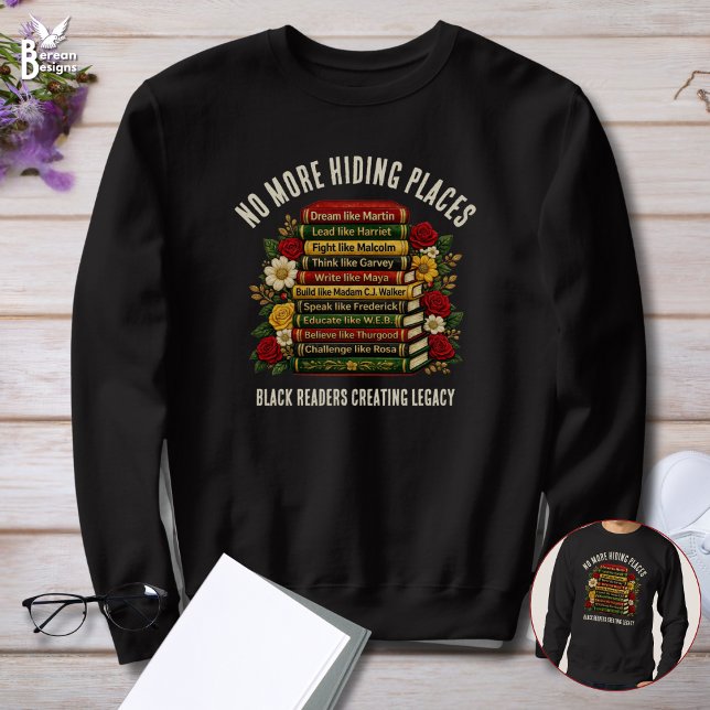Sweatshirt Inspirational Black History Icons Book Club (Custom Dream Like Martin Black Heroes Bookish Empowerment sweatshirt gift for Book Club Lovers)