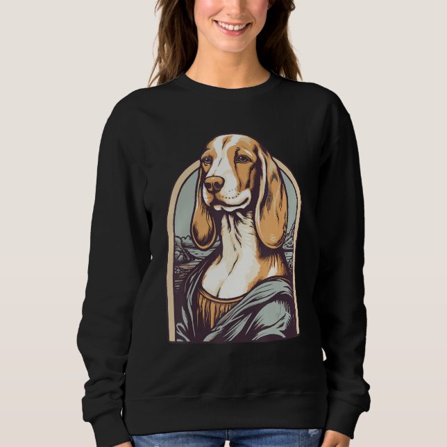 Sweatshirt Inspired by Lisa Art Portrait of a Beagle Dog (Devant)