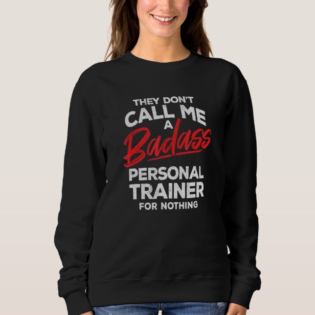 Sweatshirt Instructeur de conditionnement physique - Entraîne (Devant)