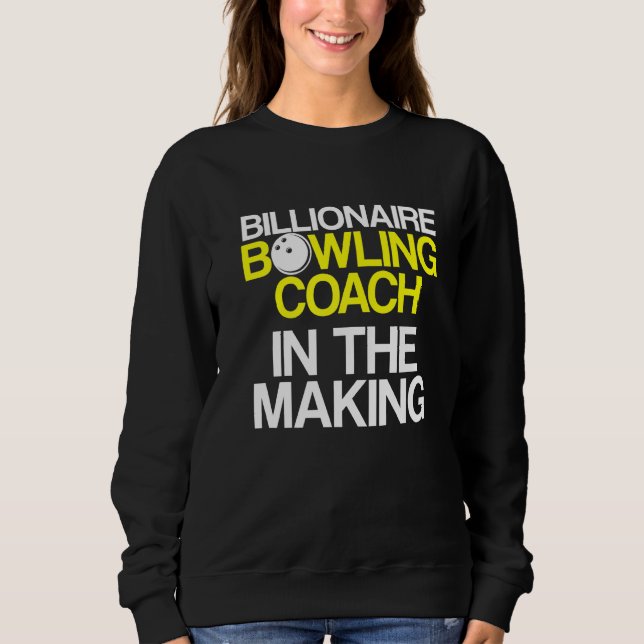 Sweatshirt Instructeur d'équipe de Bowling Coach Player 5 (Devant)