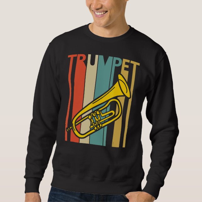 Sweatshirt Instrument de musique trompette (Devant)