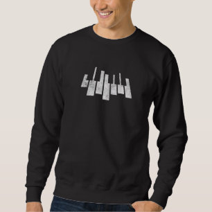 Sweatshirt Instruments de musique Piano Players Pianiste Homm