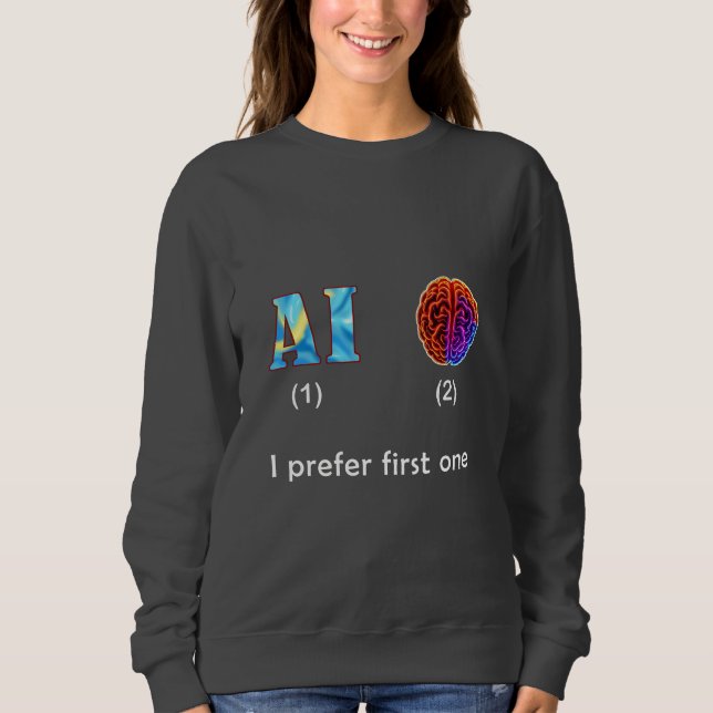 Sweatshirt Intelligence artificielle (Devant)