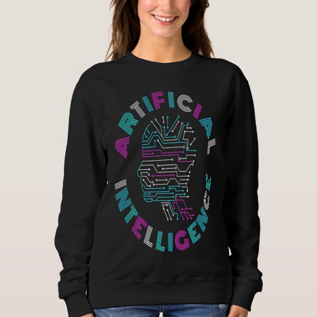 Sweatshirt Intelligence Artificielle IA (Devant)