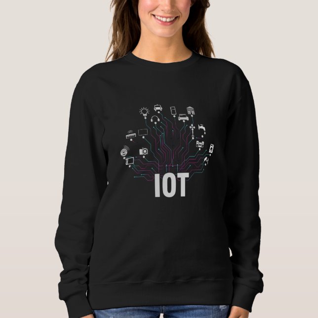 Sweatshirt Internet Des Objets IoT Data Analytics Science Tra (Devant)