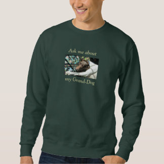 Sweatshirt Interrogez-moi au sujet de mon T-shirt de photo