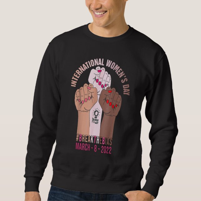 Sweatshirt Interrompre le parti 8 mars 2022 International Wom (Devant)