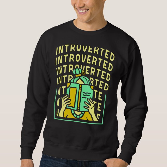 Sweatshirt IntroververVERTS Introvert Shy Shyness (Devant)