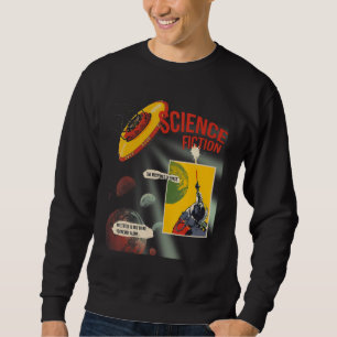Sweatshirt Invasion de soucoupes volantes Ovni 1950 Science-f