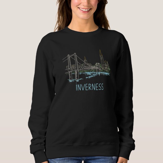 Sweatshirt Inverness City Scotland UK souvenir  for men women (Devant)