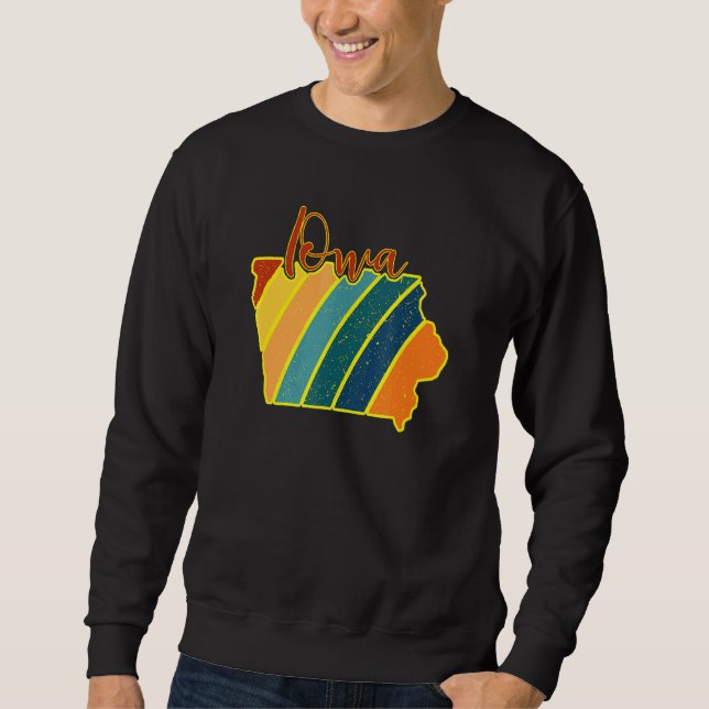 Sweatshirt Iowa State Pride Sunset I Love Iowa (Devant)