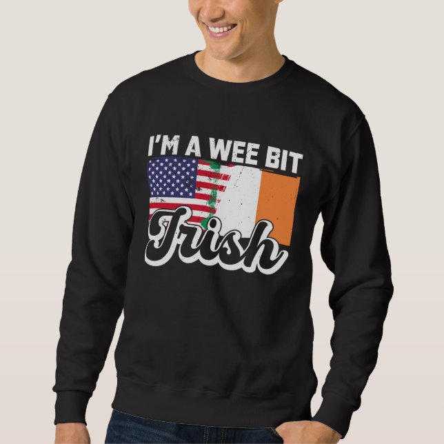 Sweatshirt Ireland USA America Irish Gaelic American 1 (Devant)