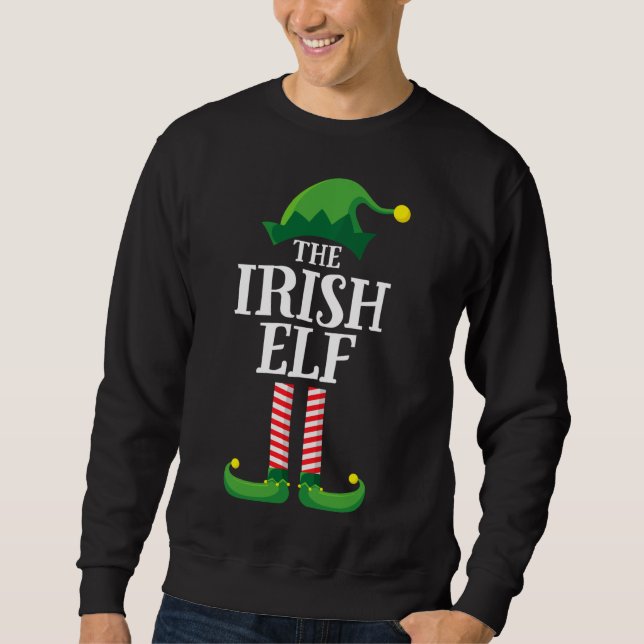 Sweatshirt Irish Elf Matching Family Group Christmas Party (Devant)