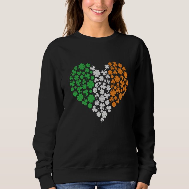 Sweatshirt Irish Heart St Patricks Day (Devant)