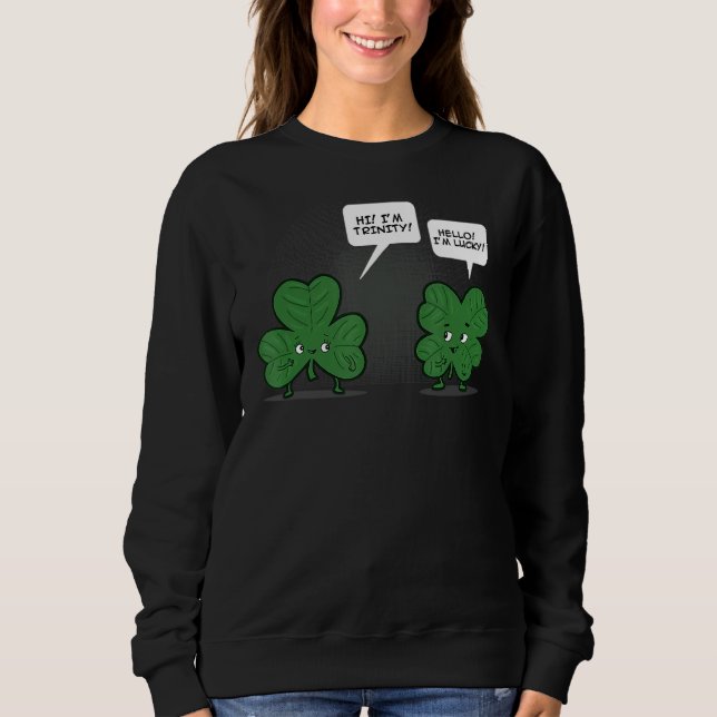 Sweatshirt Irish Shamrockes Young C St Patrick Irlande'S Sain (Devant)