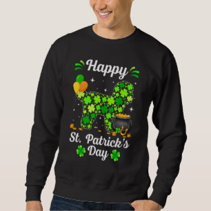 Sweatshirt Irish Shih Tzu Dog mignonne Shamrock St Patrick Jo